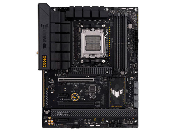 T. Madre ASUS TUF GAMING B650-PLUS WIFI,
Chipset B650,
Segmento: Alto/Gamer,
Soporta: AMD Ryzen 7000 Series, Socket AM5,
RAM: DDR5 6400/5400/5200/5000/4800 MHz, 128GB Max,
Audio HD, Wi-Fi 6, SATA 3.0, M.2,
ATX, Ptos: 2xPCIE4.0x16, 2xPCIE4.0x1.