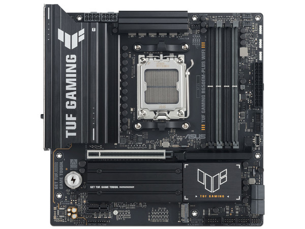 T. Madre ASUS TUF GAMING B650EM-PLUS WIFI,
Chipset AMD B650, 
Segmento: Alto/Gamer,
Soporta: Procesadores AMD Serie 9000, 8000 y 7000, Socket AM5,
Memoria: DDR5 8000 MHz, 256GB Max, 
Wi-Fi, USB, M.2, 
m-ATX, Ptos: 1xPCIe5.0x16, 1xPCIe4.0x16.