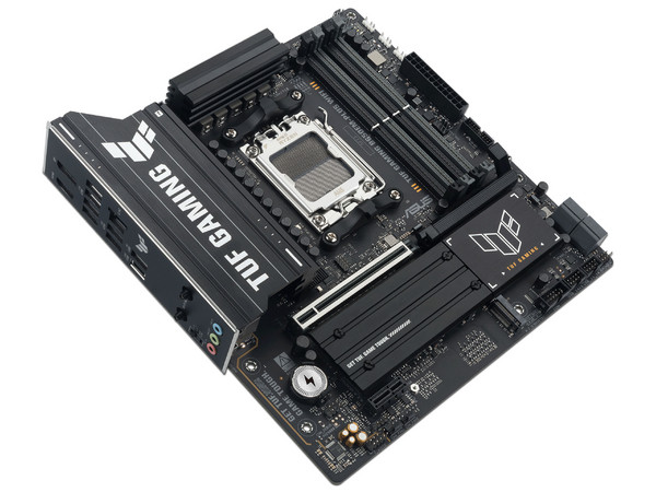 T. Madre ASUS TUF GAMING B650EM-PLUS WIFI,
Chipset AMD B650, 
Segmento: Alto/Gamer,
Soporta: Procesadores AMD Serie 9000, 8000 y 7000, Socket AM5,
Memoria: DDR5 8000 MHz, 256GB Max, 
Wi-Fi, USB, M.2, 
m-ATX, Ptos: 1xPCIe5.0x16, 1xPCIe4.0x16.