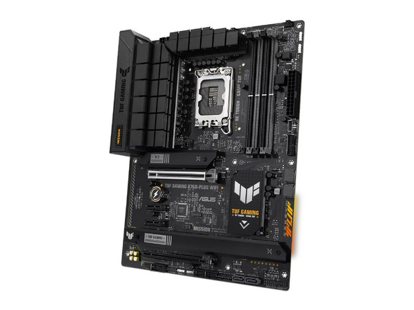 T. Madre ASUS TUF GAMING B760-PLUS WIFI,
Chipset Intel B760,
Segmento: Gamer/Alto,
Soporta: Intel 12va y 13va Generación de Socket 1700,
RAM: DDR5 7200/4800MHz, 128GB Max,
Wi-Fi, Red, USB 3.2 , M.2,
ATX, Ptos: 1xPCIe5.0x16,1xPCIe3.0x16,2xPCIe3.0x1.
