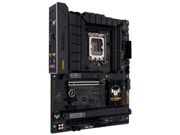 T. Madre ASUS TUF GAMING B760-PLUS WIFI D4, Chipset Intel B760,
Soporta: Intel 13va Generación de Socket 1700,
Memoria: DDR4 5333(OC)/3200/2133MHz, 128GB Max,
Integrado: Wi-Fi, Red, USB 3.2 , M.2,
ATX, Ptos: 1xPCIe5.0x16, 1xPCIe3.0x1.