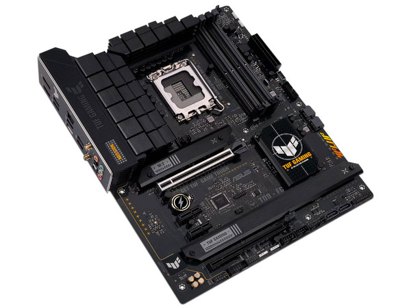 T. Madre ASUS TUF GAMING B760-PLUS WIFI D4, Chipset Intel B760,
Soporta: Intel 13va Generación de Socket 1700,
Memoria: DDR4 5333(OC)/3200/2133MHz, 128GB Max,
Integrado: Wi-Fi, Red, USB 3.2 , M.2,
ATX, Ptos: 1xPCIe5.0x16, 1xPCIe3.0x1.