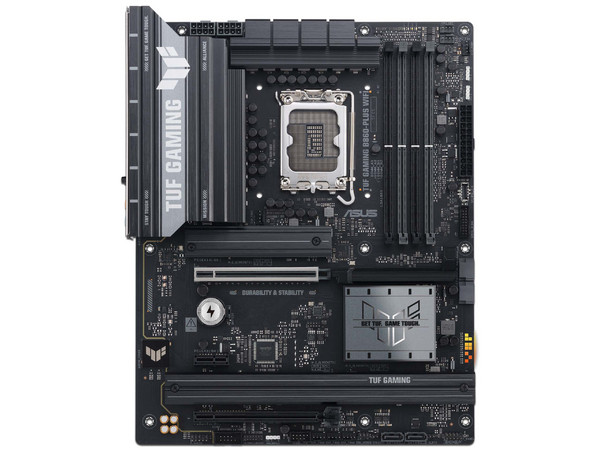 T. Madre ASUS TUF GAMING B860-PLUS WIFI, 
Chipset Intel B860,
Segmento: Alto/Gamer
Soporta: Intel Core Ultra (Series 2), Socket LGA 1851,
Memoria: DDR5 256GB Máx, Doble Canal,
Audio, Ethernet, Wi-Fi, Bluetooth,
USB 3.2, SATA 3.0 y M.2,
ATX.