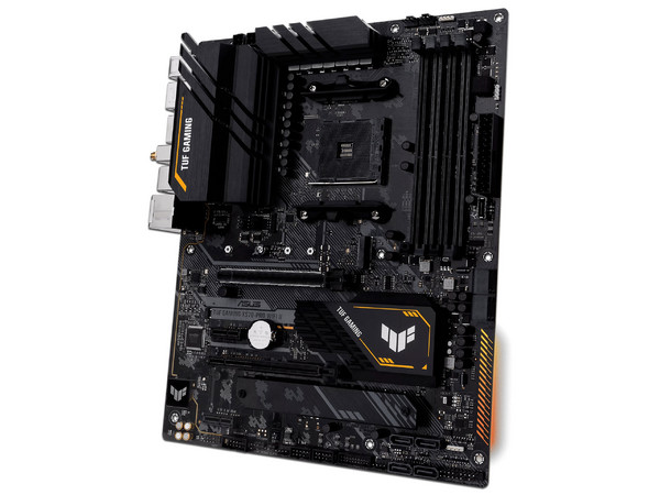 T. Madre ASUS TUF GAMING X570-PRO WIFI II, Chipset AMD X570,
Soporta: 5ta Generación Ryzen, Socket AM4,
Memoria: DDR4 5100(O.C.)/3200(O.C.)/2133 MHz, 128GB Max,
Integrado: AudioHD, Red, USB 3.2 y SATA 3.0, M.2,
ATX, Ptos: 2xPCIEx16, 2xPCIEx1.