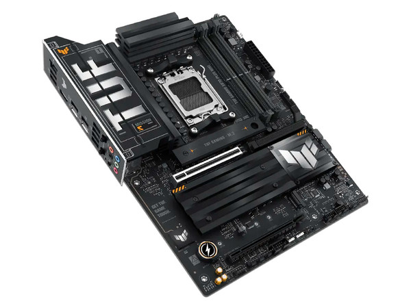 T. Madre ASUS TUF GAMING X870-PLUS WIFI:
Chipset AMD X870, 
Segmento: Alto/Gamer,
Soporta: AMD Ryzen 7ma, 8va y 9na Generación, Socket AM5, 
RAM: DDR5 8000/6800/4800MHz, Max 192GB, 
AudioHD, Red, USB 3.2, SATA, M.2, 
ATX, 1xPCIE5.0x16, 1xPCIE4.0x16
