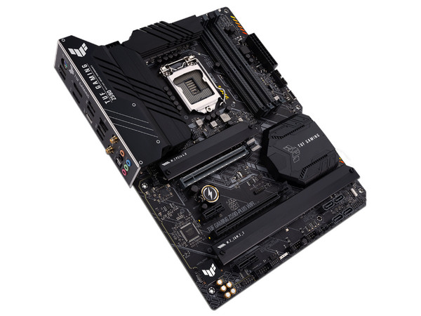 T. Madre ASUS TUF GAMING Z590-PLUS WIFI, Chipset Intel Z590,
Soporta: Core de 11va y 10ma generación, Socket 1200,
Memoria: DDR4 5133(OC)/3600(OC)/2133 MHz, 64GB Max,
Integrado: AudioHD, Red, USB 3.0 y SATA 3.0, M.2,
ATX, Ptos: 2xPCIEx16, 2xPCIEx1.