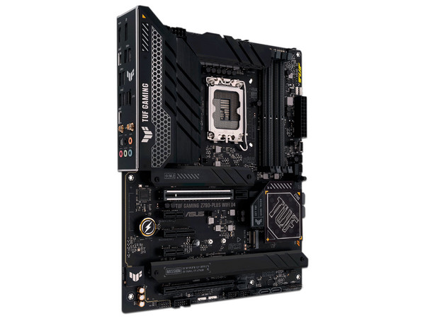 T. Madre ASUS TUF Gaming Z790-Plus WIFI D4, Chipset Intel Z790,
Soporta Procesador Intel de 13a y 12va generación, Socket 1700,
Memoria:DDR4 5333(OC)/4800(OC)/2133 MHz, 128GB Max, 
Integrado: Audio HD, Wi-Fi 6, USB 3.2, M.2, 
ATX, 2xPCIEx16, 2xPCIEx1