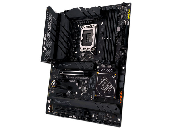T. Madre ASUS TUF Gaming Z790-Plus WIFI D4, Chipset Intel Z790,
Soporta Procesador Intel de 13a y 12va generación, Socket 1700,
Memoria:DDR4 5333(OC)/4800(OC)/2133 MHz, 128GB Max, 
Integrado: Audio HD, Wi-Fi 6, USB 3.2, M.2, 
ATX, 2xPCIEx16, 2xPCIEx1