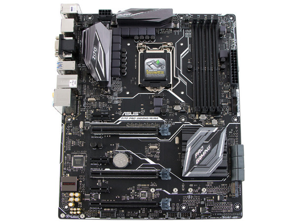 T. Madre ASUS Z170 PRO GAMING-AURA, Chipset Intel Z170,
Soporta: Core i7 / i5, i3 de 6ta Gen., Socket 1151,
Memoria: DDR4 3466(O.C.), 3100(O.C.), 2666(O.C.), 2133 MHz, 64GB Max,
Integrado: Audio HD, Red,
USB 3.1 y SATA 3.0,
ATX, Ptos: 2xPCIE 3.0 x16