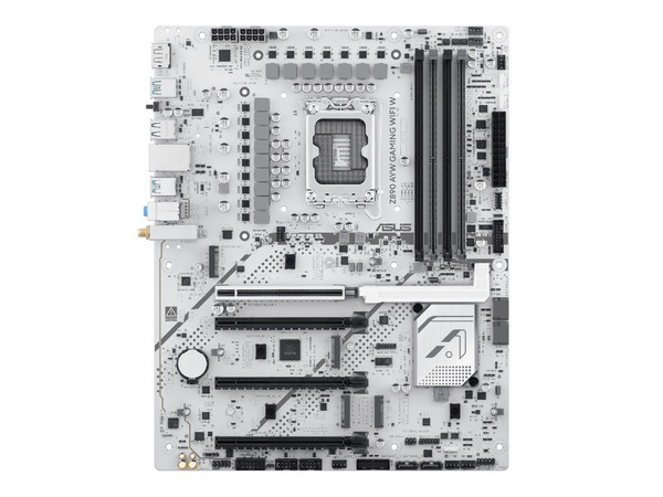 T. Madre ASUS Z890 AYW GAMING WIFI W:
Chipset Intel Z890,
Segmento: Gamer,
Soporta: Procesadores Intel Core Ultra (serie 2), Socket LGA 1851,
RAM: DDR5 9066+MT/s, 256GB Máx,
AudioHD, Red, USB 3.0, SATA 3.0, M.2,
ATX, Pto:1xPCIE5.0x16.