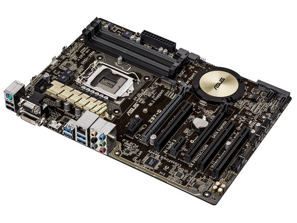 T. Madre Asus Z97-C, ChipSet Intel Z97,
Soporta: Core i7/i5/i3 de Socket 1150,
Memoria: DDR3 3200(O.C.)/1600/1333MHz, 32GB Max,
Integrado: Audio HD, Red,
USB 3.0 y SATA 3.0,
ATX, Ptos: 2xPCIEx16, 2xPCIEx1, 3xPCI