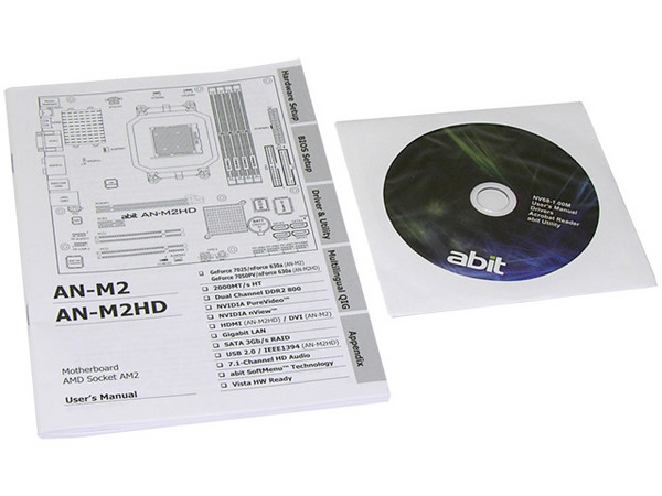 T. Madre Abit AN-M2, ChipSet NVIDIA GF 7025/nForce 630a,
Soporta: Athlon 64 X2/Athlon 64 FX/Athlon 64, FSB 2000,
Memoria: DDR2 800/667MHz, 4 Bancos, 8GBMax,
Integrado: Audio 7.1, Red Gigabit, Video GeForce7,
Diseño: mATX, Puertos 1xPCIEX16, 1xPCIEX1,