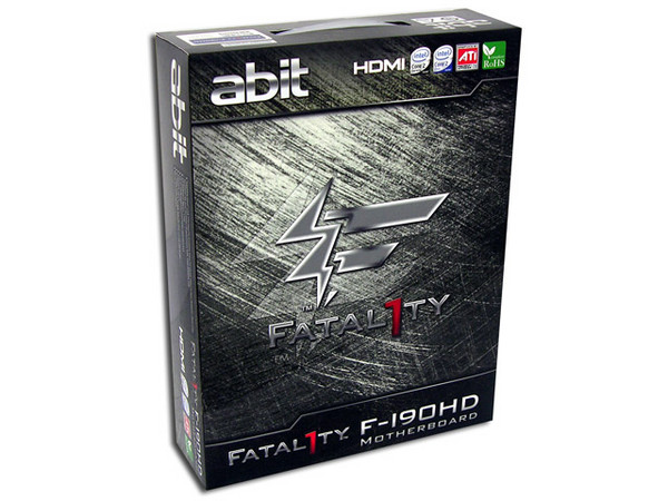 T. Madre Abit Fatal1ty F-I90HD, ChipSet ATI Radeon Xpress1250,
Soporta: Core 2 Quad, Core 2 Duo, 800/1066/1333MHz,
Memoria: DDR2 800/667MHz, 4 Bancos, 16GBMax,
Integrado: Audio 7.1, Red Gigabit, Video Radeon Xpress1250,
Diseño: mATX