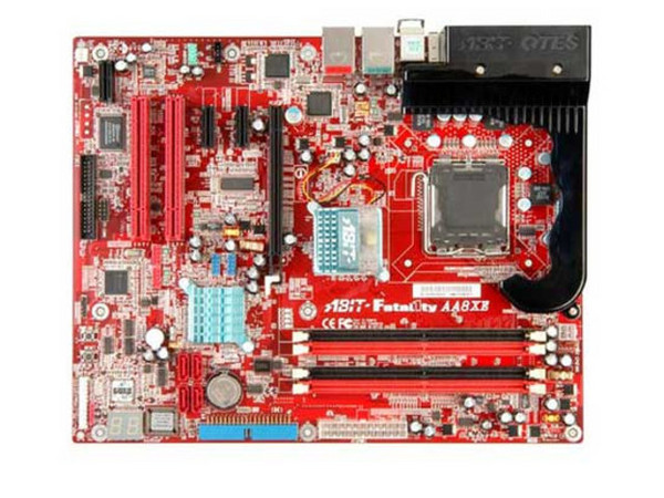 T. Madre Abit Fatal1ty AA8XE, ChipSet Intel 925XE,
Soporta: Intel Pentium 4 LGA775 (90nm) FSB 1066/800 MHz,
Integrado: Audio Dolby Digital Live , Red Dual 10/100Mbps,
Memoria: Dual channel DDR2 533/400, 4 Bancos, 4GB Max,
Diseño: ATX