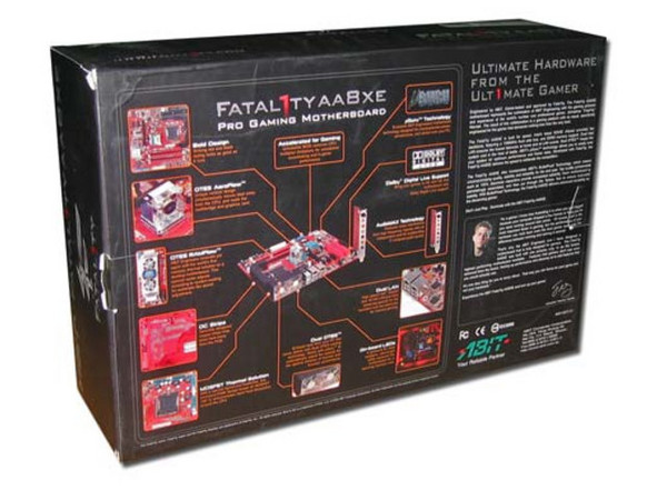 T. Madre Abit Fatal1ty AA8XE, ChipSet Intel 925XE,
Soporta: Intel Pentium 4 LGA775 (90nm) FSB 1066/800 MHz,
Integrado: Audio Dolby Digital Live , Red Dual 10/100Mbps,
Memoria: Dual channel DDR2 533/400, 4 Bancos, 4GB Max,
Diseño: ATX