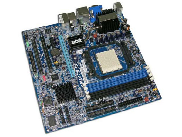 T. Madre Abit NF-M2 nView, GeForce 6150/ nForce 430,
Soporta: Athlon 64 X2/Athlon 64 FX/Athlon 64, FSB 1000MHz,
Integrado: Video, Audio y Red 10/100/1000 Mbps,
Memoria: DDR2 800, 4 Bancos, 8GB Max,
Diseño: Micro ATX, Ptos: 1x PCI Express, 2x PCI