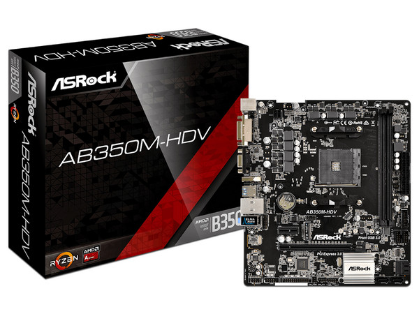 T. Madre ASRock AB350M-HDV ChipSet AMD B350,
Soporta: AMD Ryzen / A-Series de Socket AM4,
Memoria: DDR4 3200+(OC)/ 2667/ 2133MHz, 32GB Max,
Integrado: Audio HD, Red, USB 3.0 y SATA 3.0,
Micro ATX, Ptos: 1xPCIE2.0x1, 2xPCIE3.0x16.