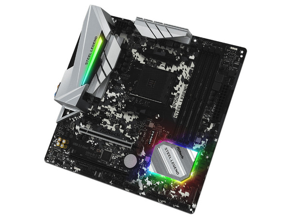 T. Madre Asrock B450M Steel Legend, Chipset AMD B450,
Soporta: AMD Ryzen de 2nda, 3era y 5ta Gen,
Memoria: DDR4 3200/2400/2133 MHz, 128GB Max,
Integrado: Audio HD, Red, USB 3.0 y SATA 3.0,
MicroATX, Ptos: 1xPCIE3.0x16, 1xPCIE2.0x1. (Empaque Abierto).