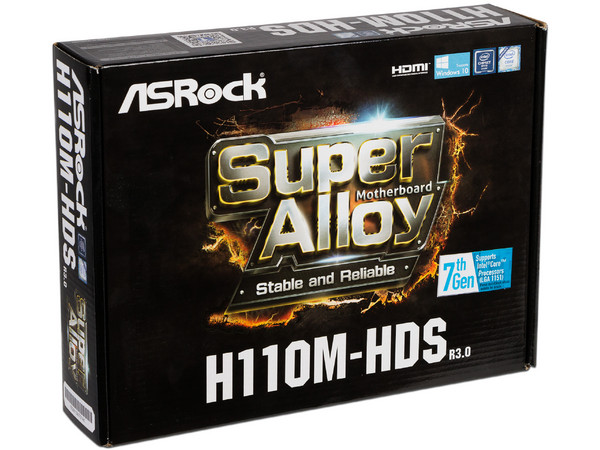 T. Madre Asrock H110M-HDS, ChipSet Intel H110,
Soporta: Intel Core i7/Core i5/Core i3/Pentium/Celeron de Socket 1151,
Memoria: DDR4 2133 MHz, 32GB Max,
SATA 3.0, USB 3.0,
Integrado: Audio HD, Red Gigabit,
Micro-ATX.