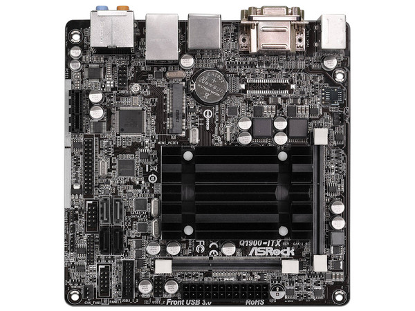 T. Madre ASRock Q1900-ITX,
Procesador Integrado Intel Celeron J1900 Quad-Core J1900 (hasta 2.42 GHz),
Memoria: DDR3 1333/1066 MHz, 16 GB Max,
Integrado: Audio, Red, Video Intel HD Graphics,
USB 3.0,
Mini-ITX, Ptos: 1xPCIEx16.