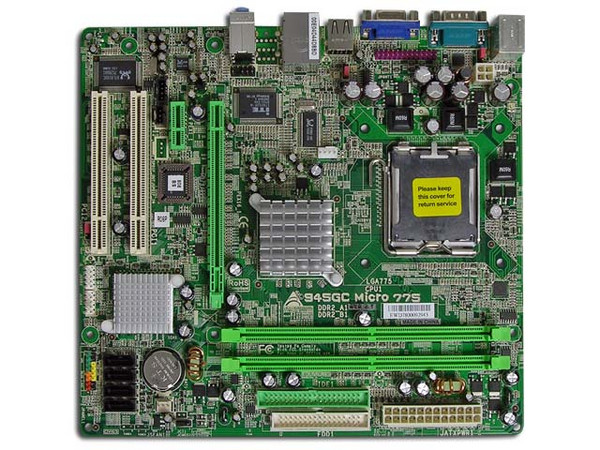 T. Madre Biostar 945GC Micro 775, Chipset Intel 945GC,
Soporta: Pentium 4, D, Core2Duo, 533/800/1066MHz,
Integrado: Audio 5.1, Red, Video Intel GMA 950,
Memoria: DDR2 533/667MHz, 2 Bancos, 2GBMax,
Diseño: Micro ATX, Ptos: 1xPCE, 1xPCEx16, 2xPCI