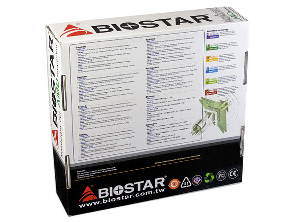 T. Madre Biostar A740G M2+, ChipSet AMD 740G,
Soporta: Phenom, Athlon 64 X2, Socket AM2+,
Integrado: Video ATI Radeon HD2100, Audio HD, Red,
Memoria: 4x DDR2 1066Mhz, Max. 16GB,
Diseño ATX, Ptos: 1xPCIE X16, 1xPCI-E X1, 2xPCI