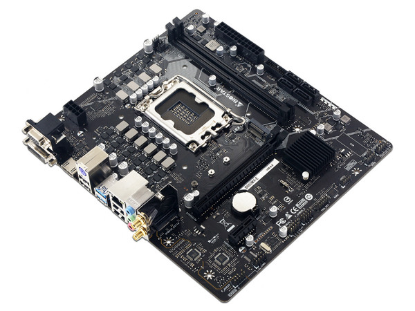 T. Madre BioStar B660MX-E, Chipset Intel B660,
Soporta: Intel 12va Generación de Socket 1700,
Memoria: DDR4 4000/2800/2133 MHz, 64GB Max,
Integrado: Audio HD, Red, Wi-Fi
USB 3.2, SATA 3.0, M.2,
Micro-ATX, Ptos: 1xPCIE4.0x16, 1xPCIE3.0x1.