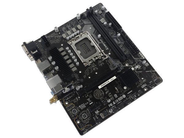 T. Madre Biostar B760MX2-E D4:
Chipset Intel B760,
Segmento: Alto,
Soporta: Intel de 12va y 13va Generación, Socket 1700,
RAM: DDR4 4400/ 2133/ 3200/ 3600 MHz, 64GB Máx,
Audio HD, Red, USB 3.2, SATA 3.0 y M.2,
Micro-ATX, Ptos: 1xPCIe 4.0 x16, 1xPCI