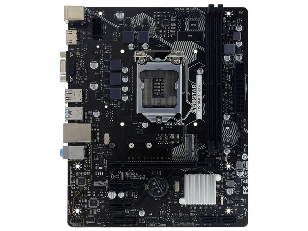 T. Madre Biostar H510MHP,
Chipset Intel H510,
Segmento: Básico,
Soporta: Intel 10ma y 11va Generación de Socket 1200,
Memoria: DDR4 3200/2666/2133 MHz, 64GB Max,
Integrado: Audio HD, Red,
USB 3.0 y SATA 3.0,
Micro-ATX, Ptos: 2xPCIE3.0X1, 1xPCIE4.0