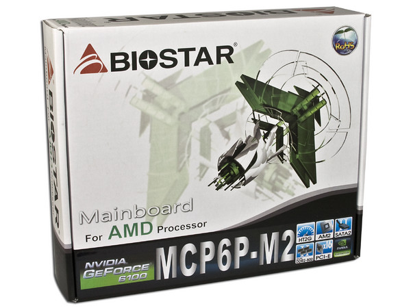 T. Madre Biostar MCP6P-M2, GeForce 6150,
Para: Athlon 64/FX, Athlon 64 X2, Socket AM2,
Integrado: Video GeForce 6150, Audio HD, Red 10/100,
Memoria: 2x DDR2, Max. 4GB, Diseño MicroATX,
Puertos: 1xPCI-E X16, 2xPCI