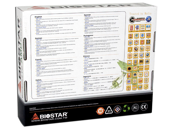 T. Madre Biostar MCP6PB M2+, ChipSet Nvidia 6150,
Soporta: Phenom, Athlon 64/Athlon 64 X2, Socket AM2+,
Memoria: DDR2 800/667Mhz, 2 Bancos, 4GB Max,
Integrado: Audio HD, Red 10/100, Video NVIDIA 6150,
Diseño: MicroATX, Ptos:1xPCEx16, 1xPCI