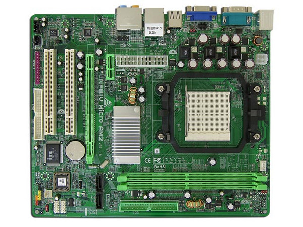 T. Madre Biostar NF61V, ChipSet GeForce6100,
Para: Athlon 64/FX, Athlon 64 X2, Socket AM2,
Integrado: Video GeForce 6100, Audio 7.1, Red 10/100,
Memoria: DDR2 533/667/800, Max. 2GB, Diseño MicroATX,
Ptos: 1xPCI-E X16, 1xPCI-E X1, 2xPCI