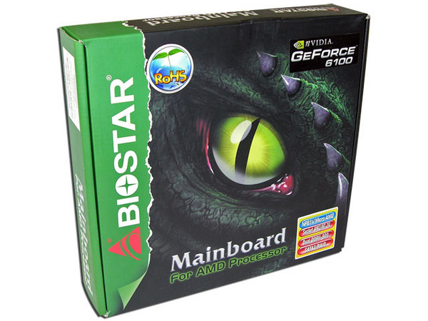 T. Madre Biostar NF61V, ChipSet GeForce6100,
Para: Athlon 64/FX, Athlon 64 X2, Socket AM2,
Integrado: Video GeForce 6100, Audio 7.1, Red 10/100,
Memoria: DDR2 533/667/800, Max. 2GB, Diseño MicroATX,
Ptos: 1xPCI-E X16, 1xPCI-E X1, 2xPCI