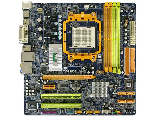 T. Madre Biostar TA690G AM2, ChipSet AMD 690G,
Para: Athlon 64/FX, Athlon 64 X2, Socket AM2,
Integrado: Video X1250, Audio 7.1, Red 10/100/1000,
Memoria: 4x DDR2, Max. 8GB, 533/667/800 MHz,
MicroATX, Ptos: 1xPCIEX16, 1xPCIEX1, 2xPCI