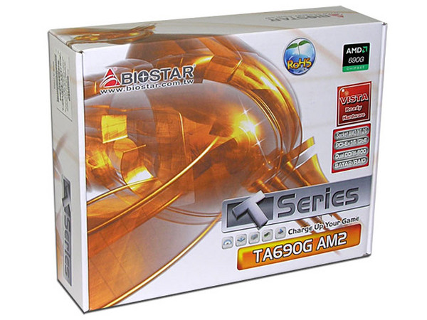 T. Madre Biostar TA690G AM2, ChipSet AMD 690G,
Para: Athlon 64/FX, Athlon 64 X2, Socket AM2,
Integrado: Video X1250, Audio 7.1, Red 10/100/1000,
Memoria: 4x DDR2, Max. 8GB, 533/667/800 MHz,
MicroATX, Ptos: 1xPCIEX16, 1xPCIEX1, 2xPCI