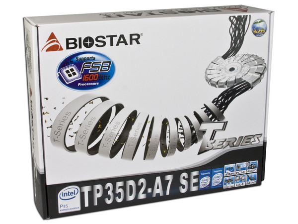 T. Madre Biostar TP35D2-A7 SE, ChipSet Intel P35,
Soporta: Cel.400, DualCore/Duo/Quad, 1600/1333MHz,
Memoria: DDR2 1066/800/Mhz, 4 Bancos, 8GB Max,
Integrado: Audio 8+2 HD, Red 10/100/1000,
Diseño: ATX, Ptos: 1xPCEx16, 2xPCE, 3xPCI
