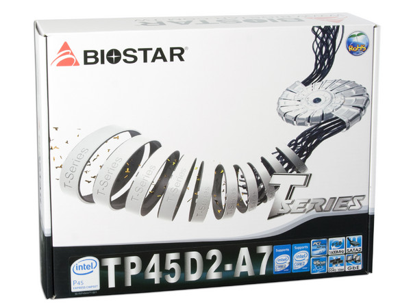T. Madre Biostar TP45D2-A7, ChipSet Intel P45,
Soporta: Cel.400, DualCore/Duo/Quad, 1333/1600MHz,
Memoria: DDR2 1066/800/Mhz, 4 Bancos, 16GB Max,
Integrado: Audio HD, Red 10/100/1000,
Diseño: ATX, Ptos: 1xPCEx16 2.0, 2xPCEx1, 3xPCI