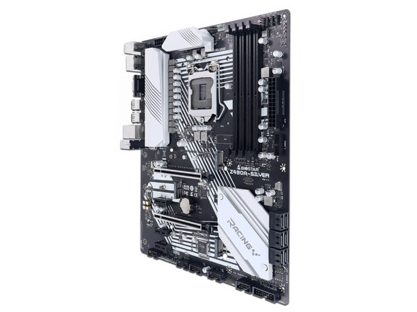 T. Madre BIOSTAR Z490 Silver, Chipset Intel Z490,
Soporta: Intel Core, Pentium y Celeron de 10a Gen, Socket 1200,
Memoria: DDR4 4400+ (OC) / 4000 (OC) / 2133 MHz, 64GB Max,
Integrado: Red, USB 3.0 y SATA 3.0, M.2,
ATX, Ptos: 2xPCIEx16, 3xPCIEx1