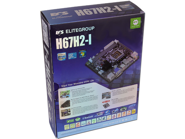 T. Madre ECS H67H2-I-B3, ChipSet Intel H67 Exp., Soporta: Core i7/i5/i3 de Socket 1155, USB 3.0 y SATA 3.0 Integrado: Audio HD, Red, Memoria: DDR3 1333/1066MHz, 16GB Max, Mini ITX, Ptos: 1xPCIEX16, 1xMiniPCIEX1