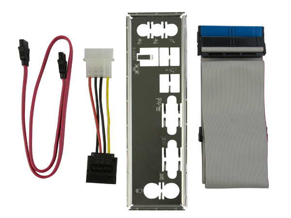 T. Madre ECS Mini-DTX 945GCT-D,
Procesador Integrado Intel Atom 1.60Ghz,
Integrado: Audio, Red, Video GMA 950,
Memoria: DDR2 400/533, 2 Bancos, 2GBMax,
Ptos: 1xPCI, 1xPCIEx1. Compatible con Gabinetes mATX.