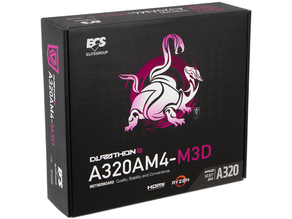 T. Madre ECS A320AM4-M3D, Chipset AMD A320,
Soporta: AMD Ryzen 3ra, 4ta y 5ta Generación, Socket AM4,
Memoria: DDR4 3200/2400/2133 MHz, 32GB Max,
Integrado: Audio HD, Red, USB 3.0,
SATA 3.0, M.2,
Micro-ATX, Ptos: 1xPCIE 3.0 x16.