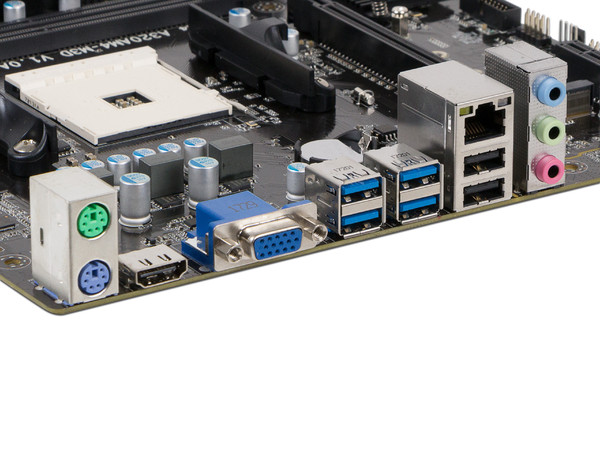 T. Madre ECS A320AM4-M3D, Chipset AMD A320,
Soporta: AMD Ryzen 3ra, 4ta y 5ta Generación, Socket AM4,
Memoria: DDR4 3200/2400/2133 MHz, 32GB Max,
Integrado: Audio HD, Red, USB 3.0,
SATA 3.0, M.2,
Micro-ATX, Ptos: 1xPCIE 3.0 x16.