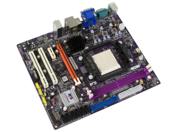 T. Madre ECS A740GM-M V1.0A, ChipSet AMD 740G,
Soporta: Phenom, Athlon 64/Athlon 64 X2, Socket AM2+,
Integrado: Audio HD, Video AMD 740G, Red 10/100,
Memoria: 2x DDR2, Max. 16GB, Diseño MicroATX,
Ptos: 1xPCI-E X16, 1xPCI-E X1, 2xPCI