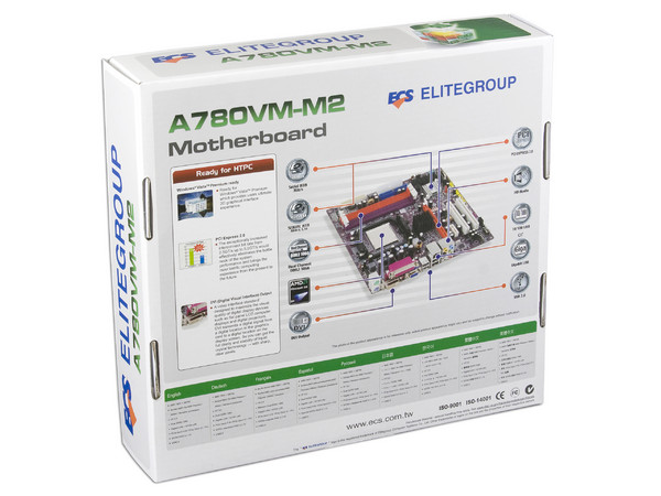 T. Madre ECS A780VM-M2, ChipSet AMD 780V,
Soporta: Phenom, Athlon 64 X2, Socket AM2+,
Integrado: Video ATI 3100, Audio HD, Red,
Memoria: 4x DDR2 800/1066Mhz, Max.32GB, Diseño mATX,
Ptos: 1xPCIEX 2.0, 1xPCI-E X1, 2xPCI
