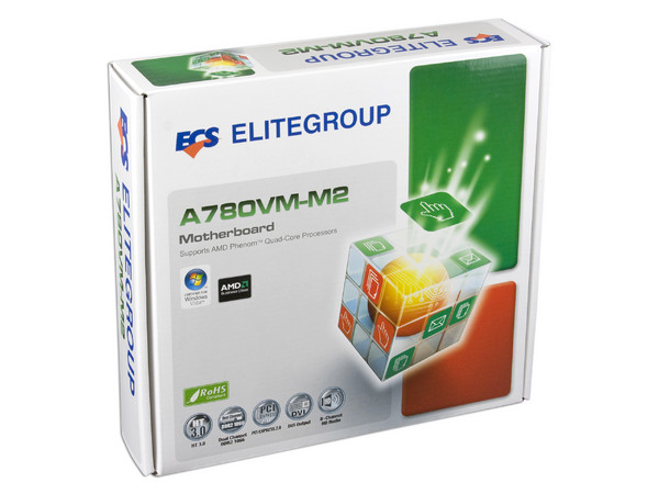 T. Madre ECS A780VM-M2, ChipSet AMD 780V,
Soporta: Phenom, Athlon 64 X2, Socket AM2+,
Integrado: Video ATI 3100, Audio HD, Red,
Memoria: 4x DDR2 800/1066Mhz, Max.32GB, Diseño mATX,
Ptos: 1xPCIEX 2.0, 1xPCI-E X1, 2xPCI