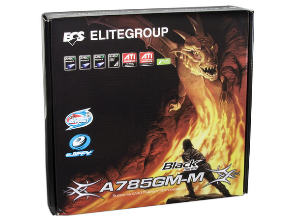 T. Madre ECS Black Series A785GM-M, ChipSet AMD 785G,
Soporta: Phenom II X3 y X4 de Socket AM3,
Integrado: Video ATI HD 4200, Audio HD, Red,
Memoria: DDR3 1333/1066 MHz,
Diseño ATX,Ptos: 1xPCIEX16, 2xPCI-EX1, 1xPCI