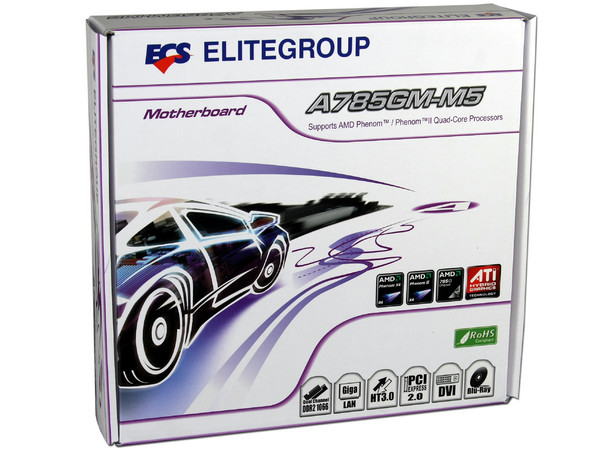 T. Madre ECS A785GM-M5, ChipSet AMD 785G,
Soporta: Phenom II X3 y X4 Soporta AM2+ y AM3,
Integrado: Video Radeon HD4200, Audio HD, Red,
Memoria: DDR2 1066MHz/800MHz,
Diseño mATX, Ptos: 1xPCIEX16, 1xPCIEX1, 2xPCI