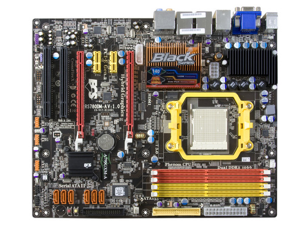 T. Madre ECS A790GXM-A, ChipSet AMD 790GX,
Soporta: Phenom, Athlon 64 X2, Socket AM2+,
Integrado: Video ATI HD3300, Audio HD, Red,
Memoria: 4x DDR2 1066Mhz, Max. 32GB, Diseño ATX,
Ptos: 2xPCIEX16, 2xPCI-EX1, 2xPCI
