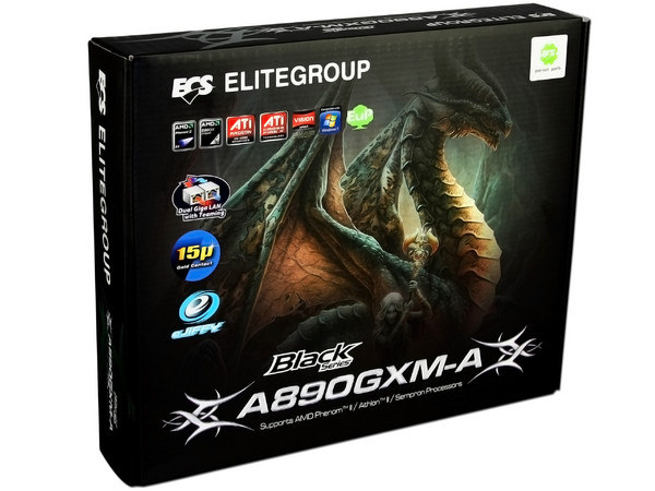 T. Madre ECS A890GXM-A, ChipSet AMD 890GX,
Soporta: Phenom II X6, X4 de Socket AM3,
Integrado: Video ATI HD4290, Audio HD, Red,
Memoria: DDR3 1800(O.C.)/1600(O.C.) MHz,
Diseño ATX,Ptos: 3xPCIEX16, 2xPCI-EX1, 1xPCI