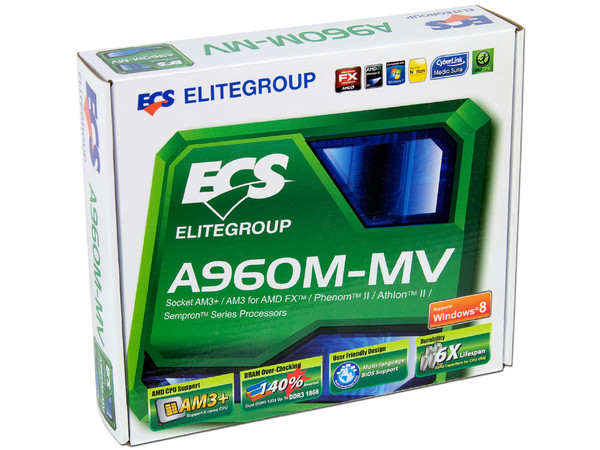 T. Madre ECS A960M-MV, ChipSet AMD 760G,
Soporta: AMD FX/ Phenom II/ Athlon II de Socket AM3+,
Memoria: DDR3 1866(OC)/1333/1066 MHz, 16GB Max,
Integrado: Audio HD, Red, Video ATI Radeon HD3000,
Micro-ATX, Ptos: 1xPCIEX16, 1xPCI-EX1.